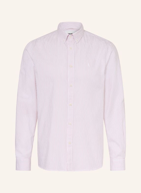 ARMEDANGELS Overhemd QUAASA Slim Fit WIT / DONKERORANJE