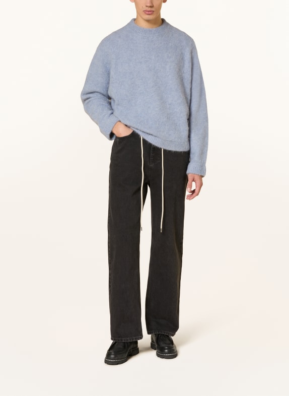 about:blank Trui van alpaca BLAUWGRIJS