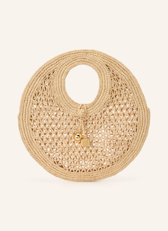 JACQUEMUS Sac cabas LE PETIT ROND SPIAGGIA MARRON CLAIR