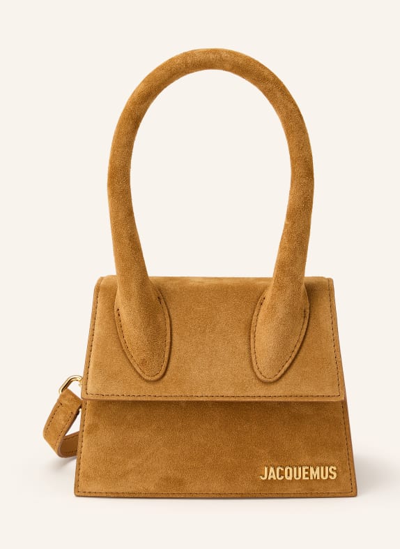 JACQUEMUS Schoudertas LE CHIQUITO MOYEN COGNAC / GOUD
