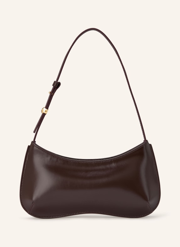 JACQUEMUS Sac à bandoulière LE BISOU ROUGE FONCÉ / OR