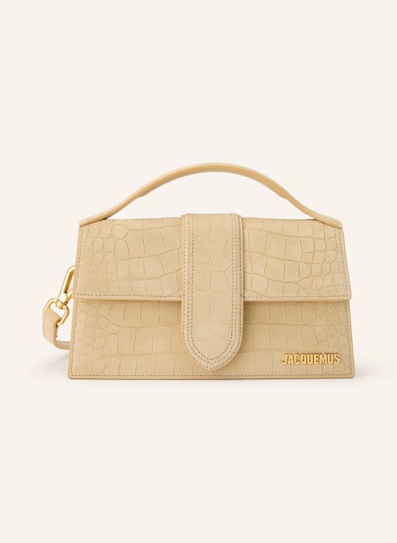 JACQUEMUS Sac à main LE GRAND BAMBINO BEIGE / OR
