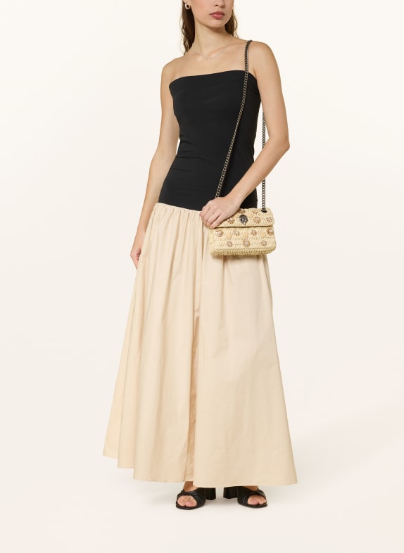 KURT GEIGER Schoudertas KENSINGTON MINI met sierstenen BEIGE / ZILVER / GOUD