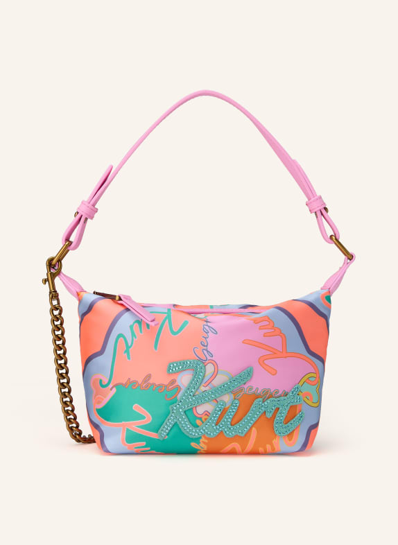 KURT GEIGER Handtasche KENSINGTON ROSA / GOLD / ORANGE