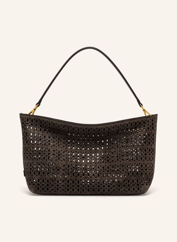 GIANNI CHIARINI Schultertasche mit Cut-outs TAUPE / GOLD