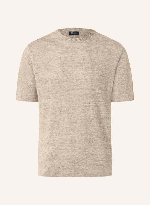 MAERZ MUENCHEN Gebreid shirt van linnen BEIGE