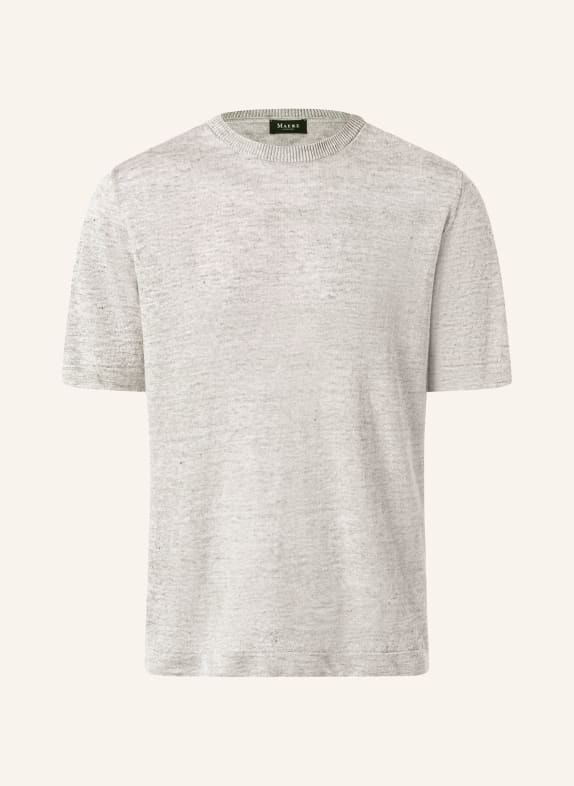 MAERZ MUENCHEN Dzianinowa koszulka z lnu SZARY