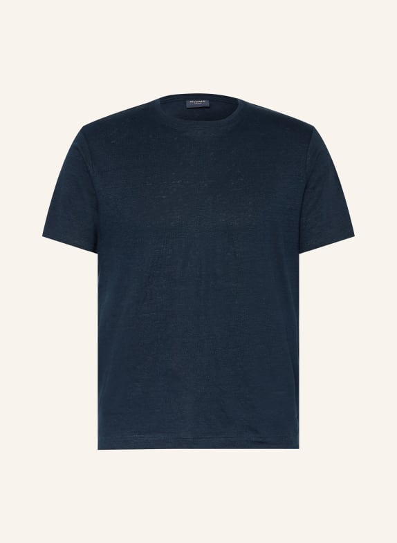 OLYMP T-Shirt aus Leinen DUNKELBLAU