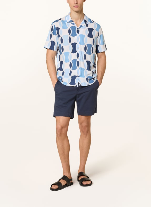 OLYMP Resortskjorte, casual, regular fit HVID / LYSEBLÅ / BLÅ