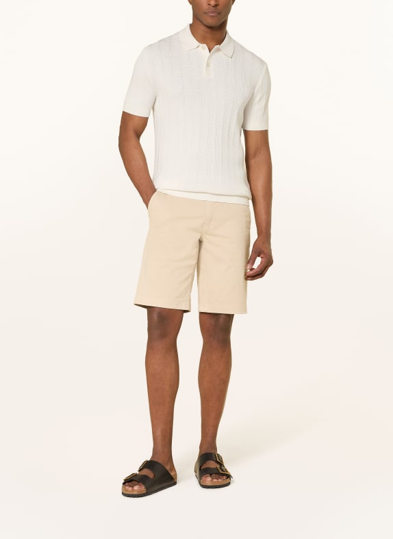 OLYMP Tricou polo din tricot ALB