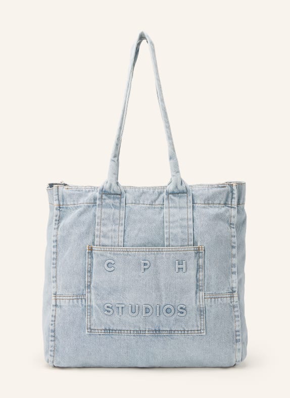 COPENHAGEN STUDIOS Sac cabas CPH 5 DENIM BLEU CLAIR