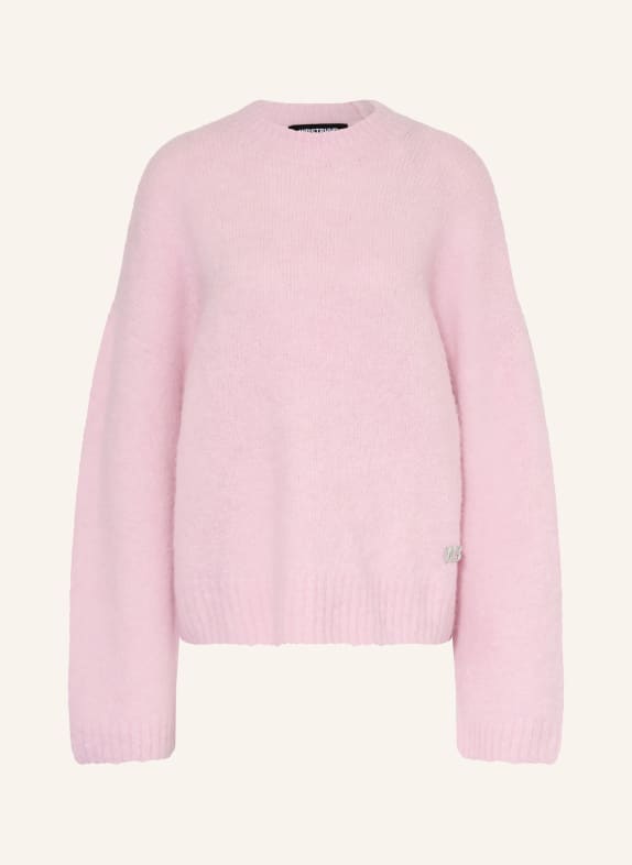WRSTBHVR ENCI sweater with alpaca PINK