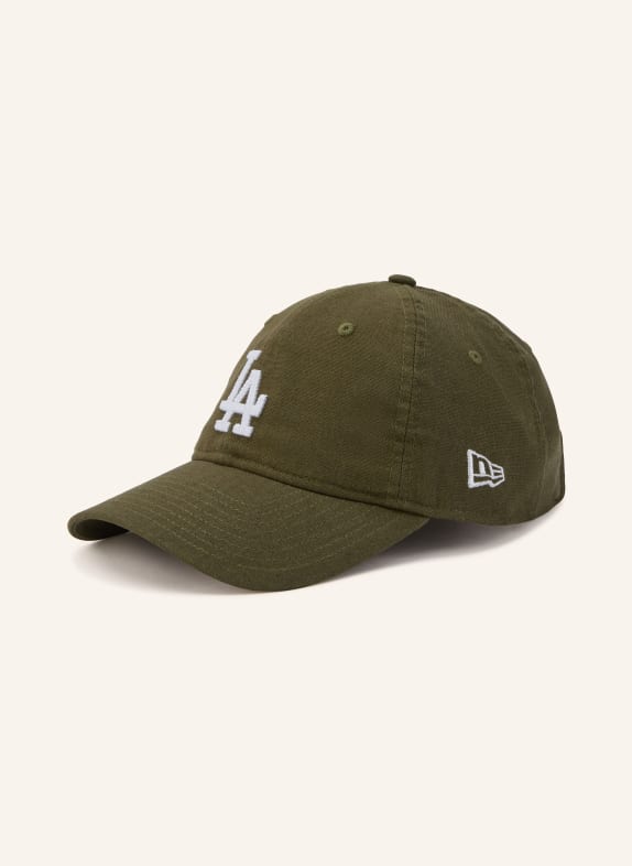NEW ERA Cap 9TWENTY® met linnen OLIJF / WIT
