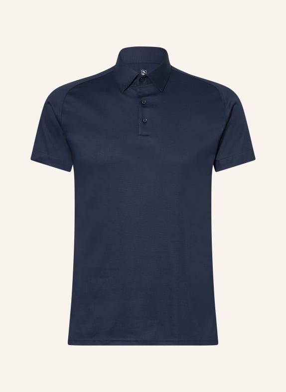 DESOTO Koszulka polo z pikowanym wzorem GRANATOWY