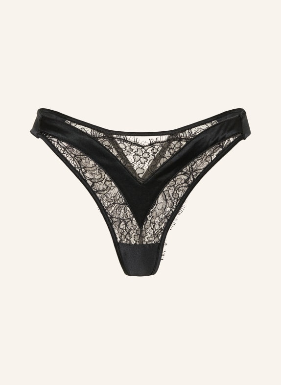 LIVY String BURNING DESIRE mit Schmucksteinen SCHWARZ / BEIGE