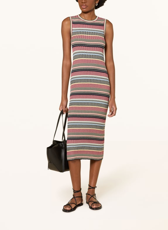 WEEKEND Max Mara Strickkleid SNOB DUNKELROT / GELB / DUNKELBLAU