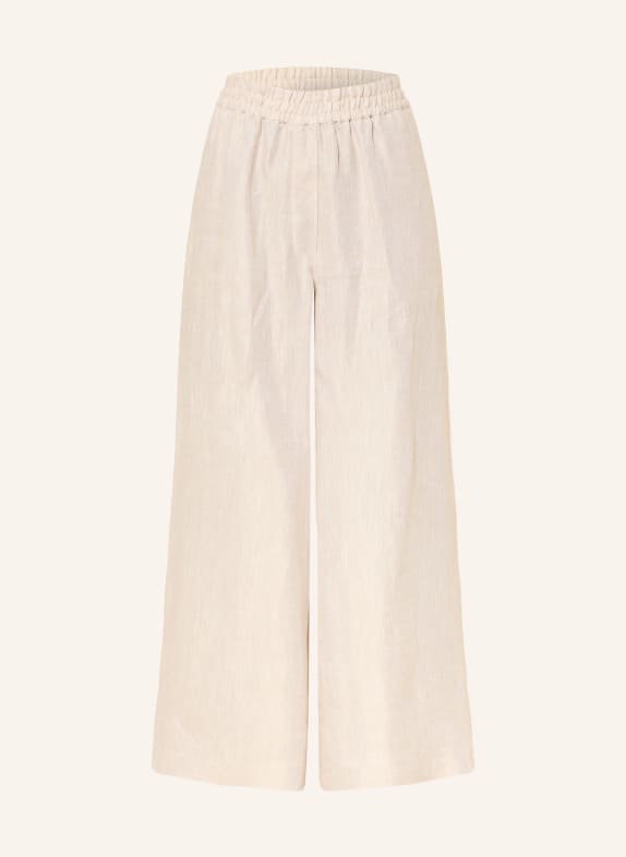 WEEKEND Max Mara 7/8-broek FELINO van linnen BEIGE