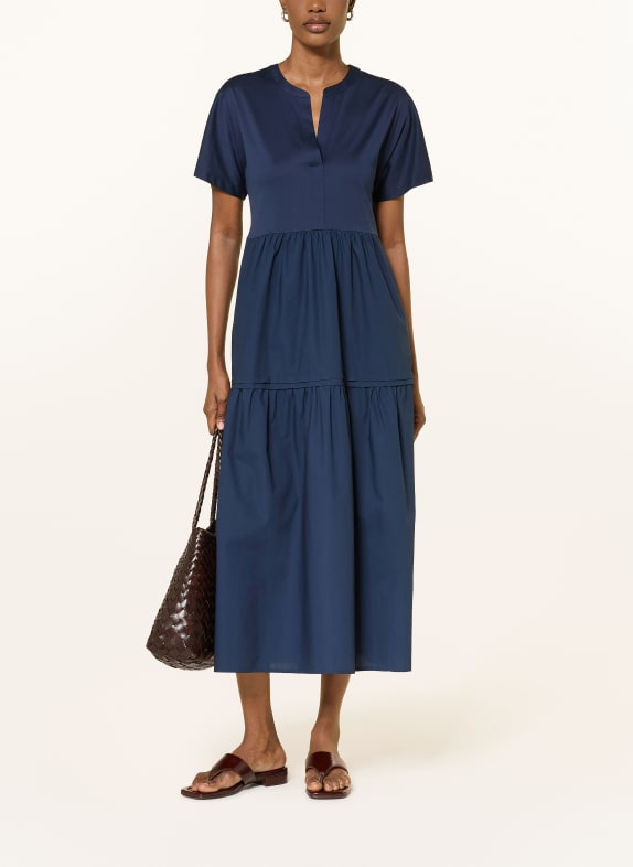 WEEKEND Max Mara Kleid CAPSULA im Materialmix DUNKELBLAU