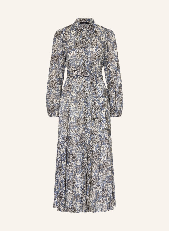 WEEKEND Max Mara OBOLI shirt dress BLUE / WHITE / BLACK