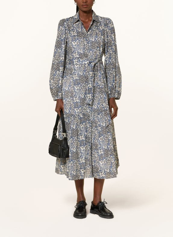 WEEKEND Max Mara OBOLI shirt dress BLUE / WHITE / BLACK