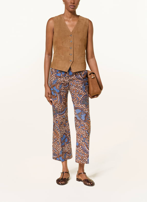 WEEKEND Max Mara Lederweste VETUSTA COGNAC