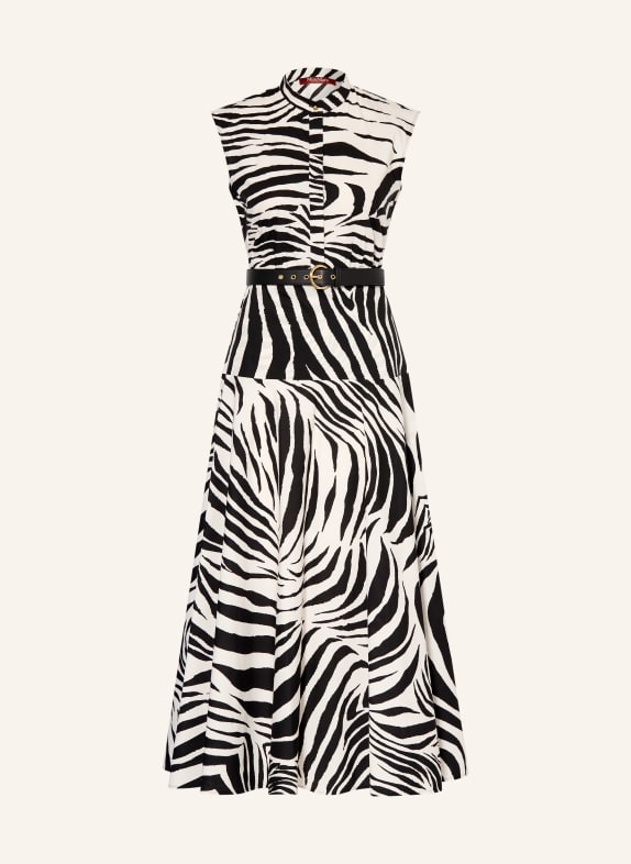 Max Mara STUDIO Kleid WEST HELLGRAU / SCHWARZ