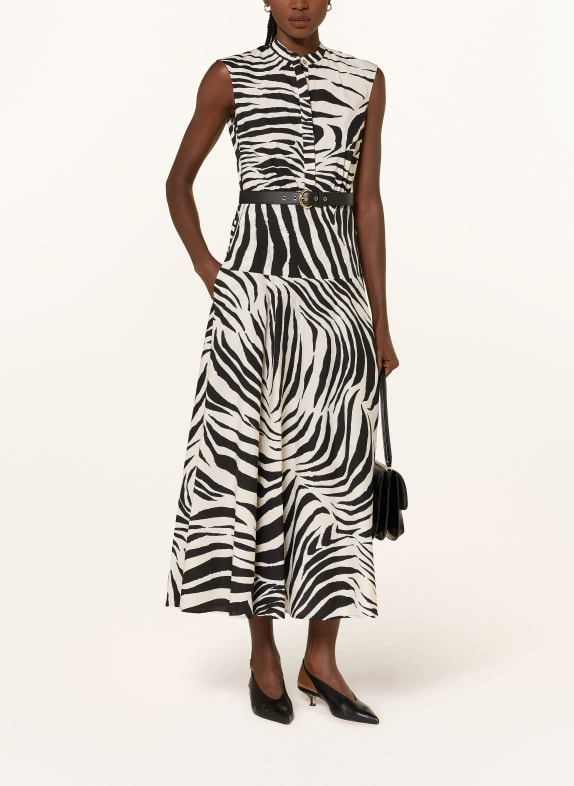 Max Mara STUDIO Kleid WEST HELLGRAU / SCHWARZ