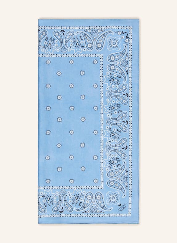 WEEKEND Max Mara Jedwabna chustka PENTOLA JASNONIEBIESKI / BIAŁY / CZARNY