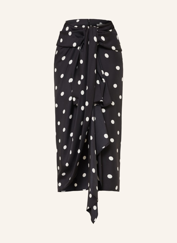 SPORTMAX Seidenrock GENTILE SCHWARZ / WEISS