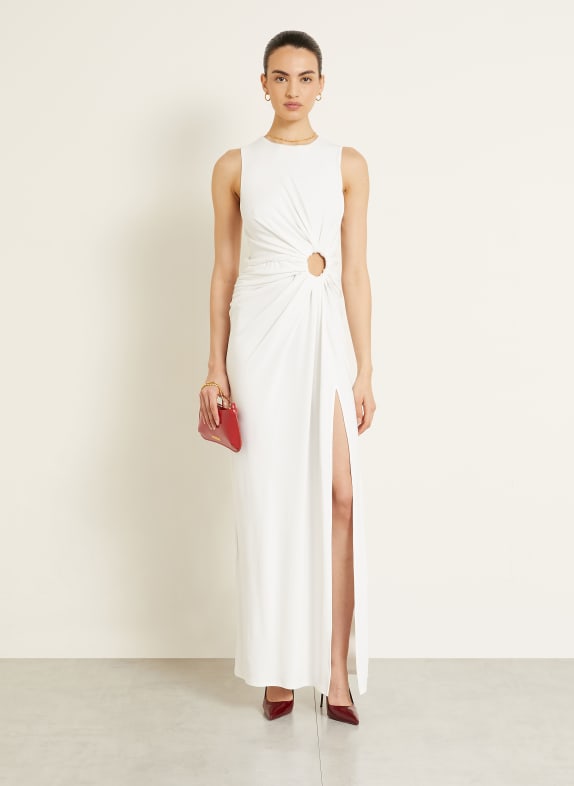 SPORTMAX Abendkleid SALETTA mit Cut-out WEISS