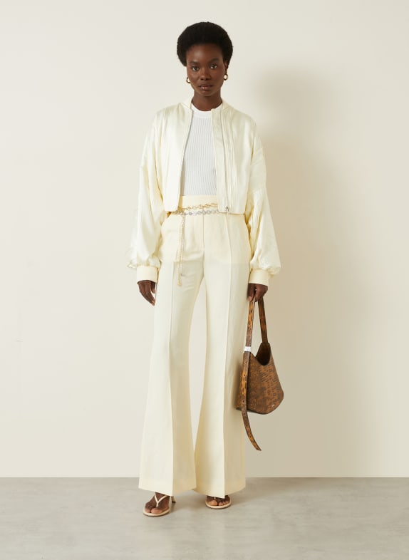 SPORTMAX Satijnen blouson ZORRO ECRU