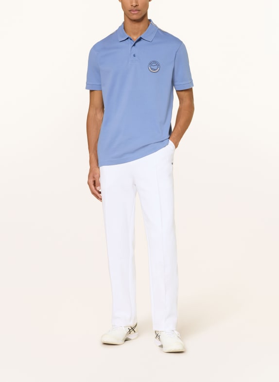 BOSS Piqué-poloshirt LICHTBLAUW