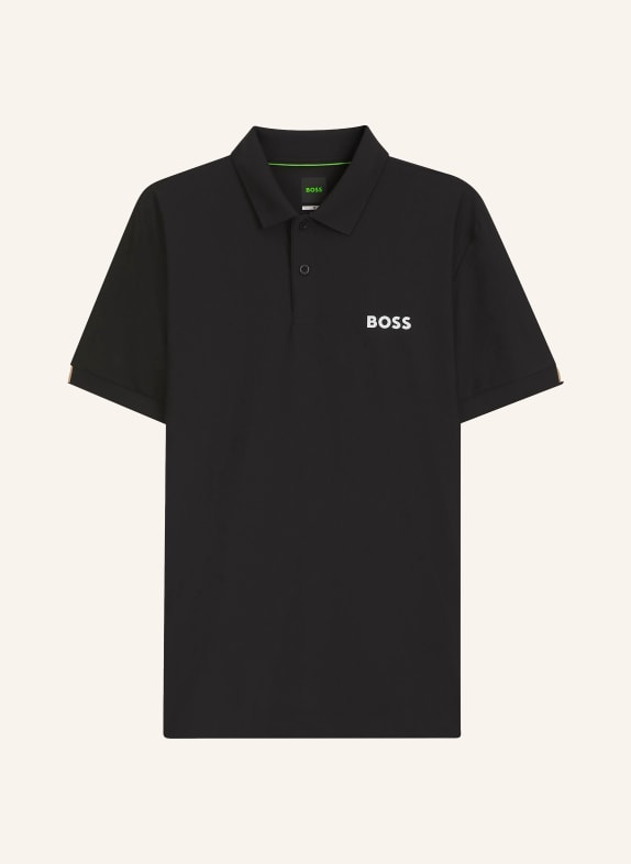 BOSS Functional polo shirt BLACK