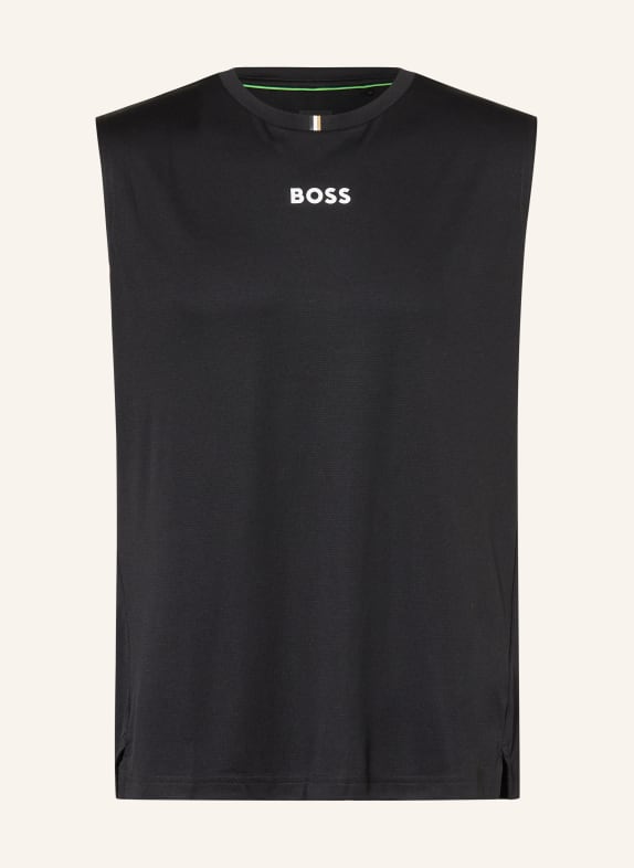 BOSS Koszulka bez rękawów SERVE CZARNY