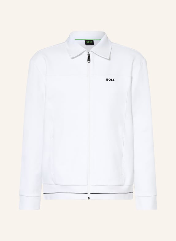 BOSS MEMBER Sweatshirt Jacket WHITE