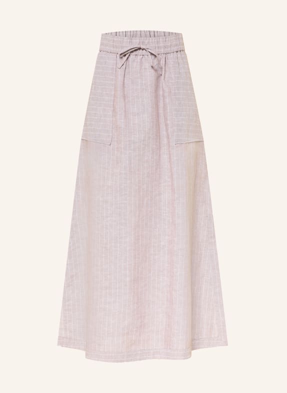 MM by Max Mara Rock SUMERO mit Leinen BRAUN / WEISS