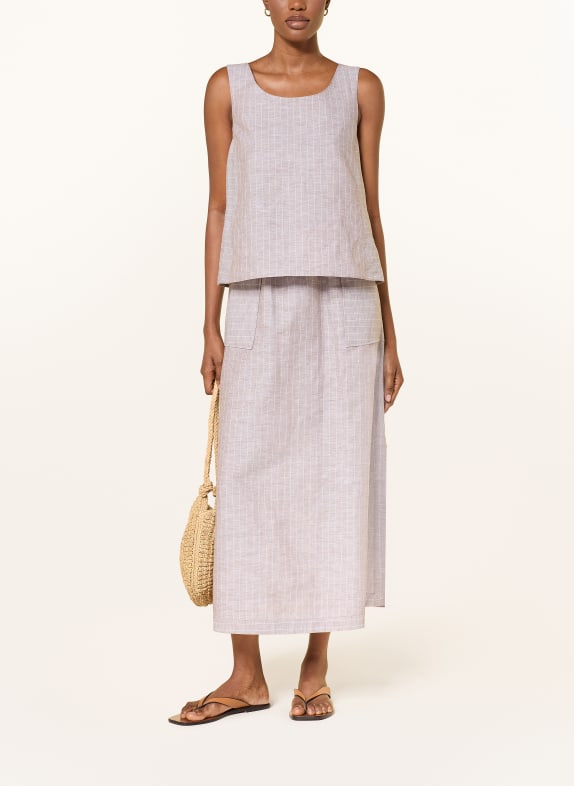 MM by Max Mara Fustă SUMERO din in MARO / ALB