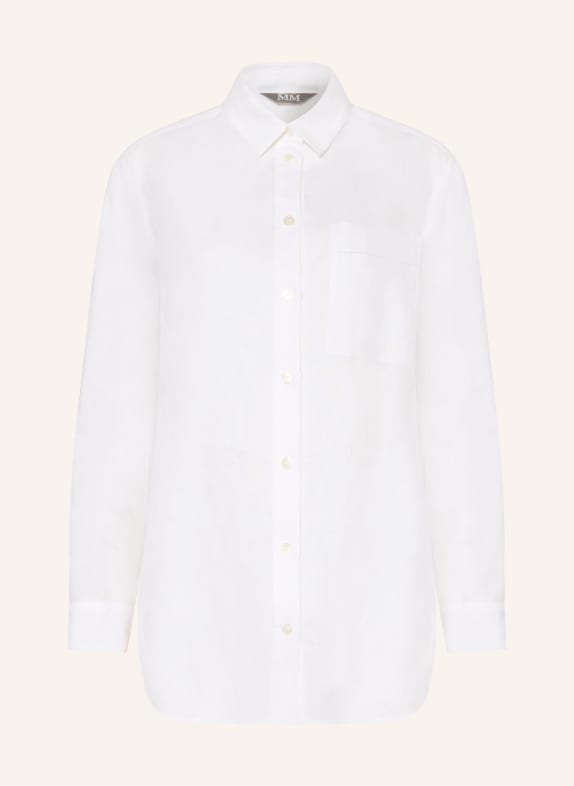 MM by Max Mara Hemdbluse FILO aus Leinen WEISS