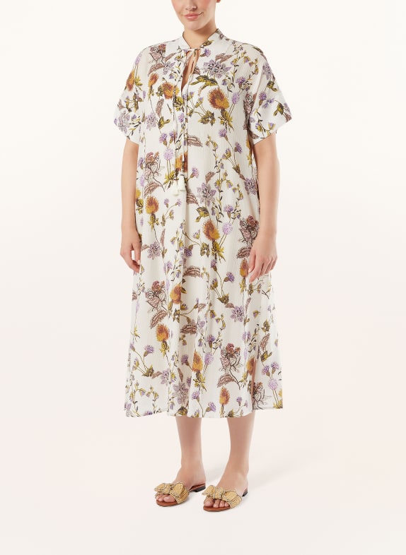 MARINA RINALDI Kleid SOTTO WEISS / LILA / GRÜN