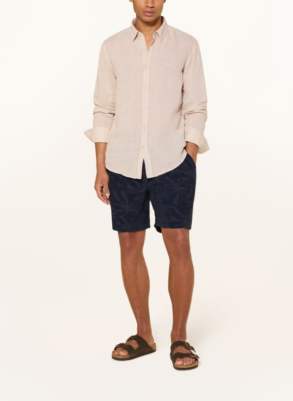 BOSS Linnedskjorte RELEGANT Regular Fit BEIGE