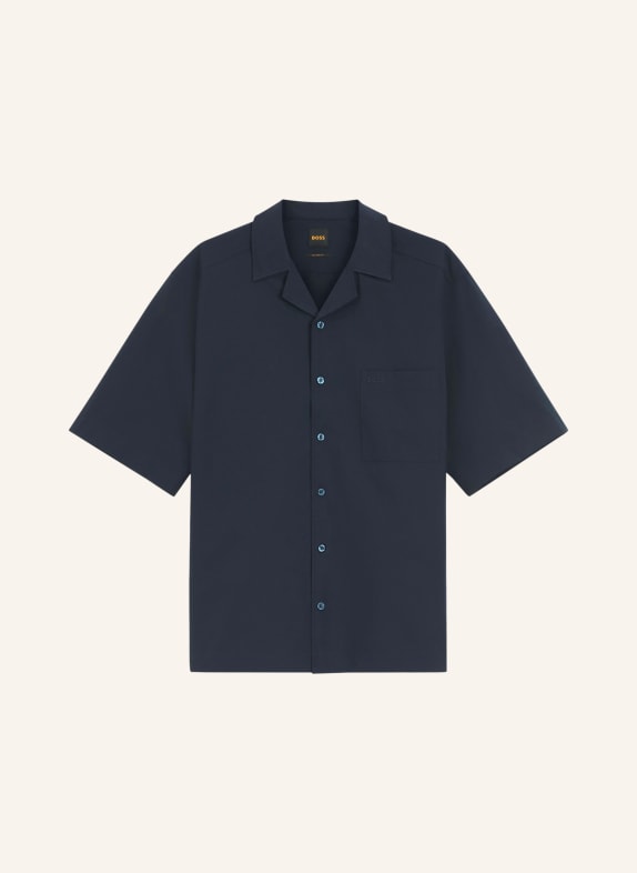 BOSS Resorthemd LAPISY Regular Fit DONKERBLAUW