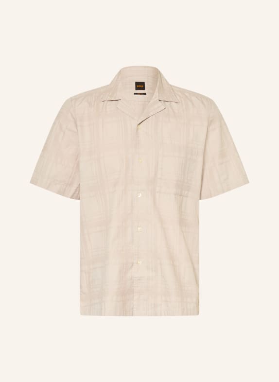 BOSS Resorthemd RAYER Regular Fit LICHTGRIJS