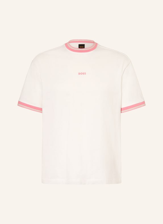 BOSS T-shirt BLOCKS CRÈME / ROZE