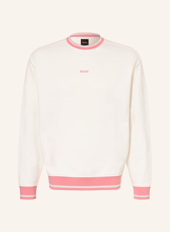BOSS Sweatshirt WE BLOCKS CRÈME / ROZE