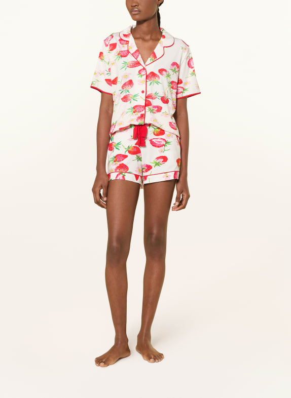cyberjammies Slaapshort PIPPA ROOD / ROZE / WIT