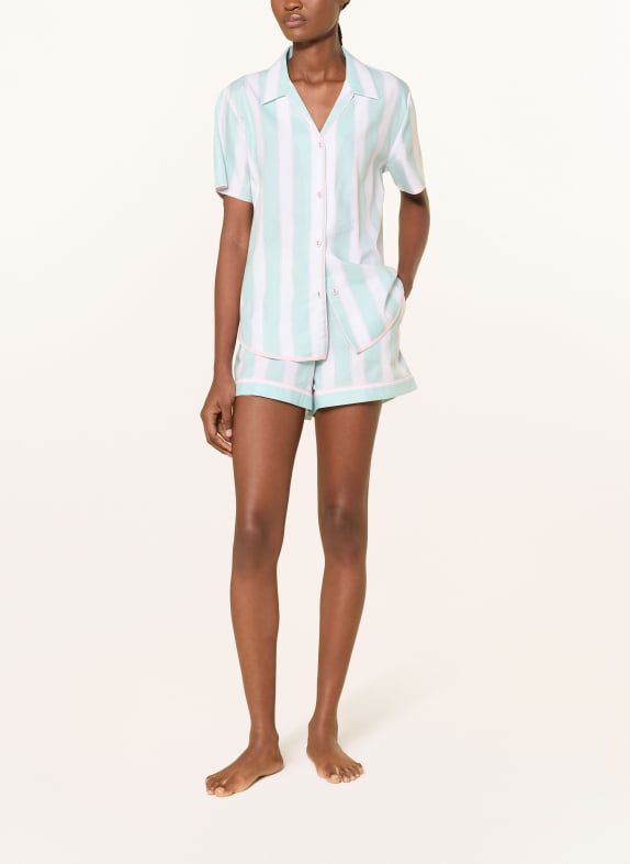 cyberjammies FRANCESCA Sleep Shorts MINT / PINK / WHITE