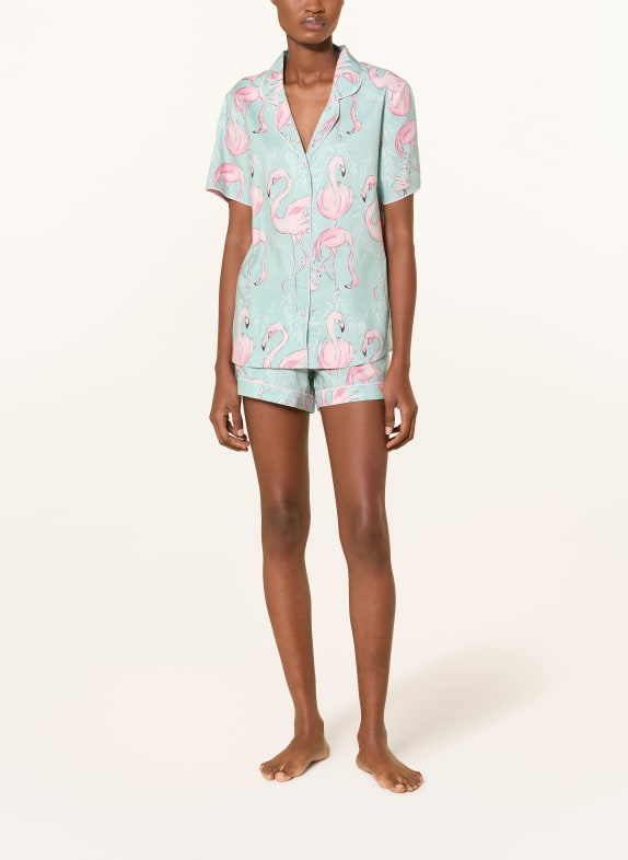 cyberjammies Soveshorts FRANCESCA TURKIS / ROSA / HVID