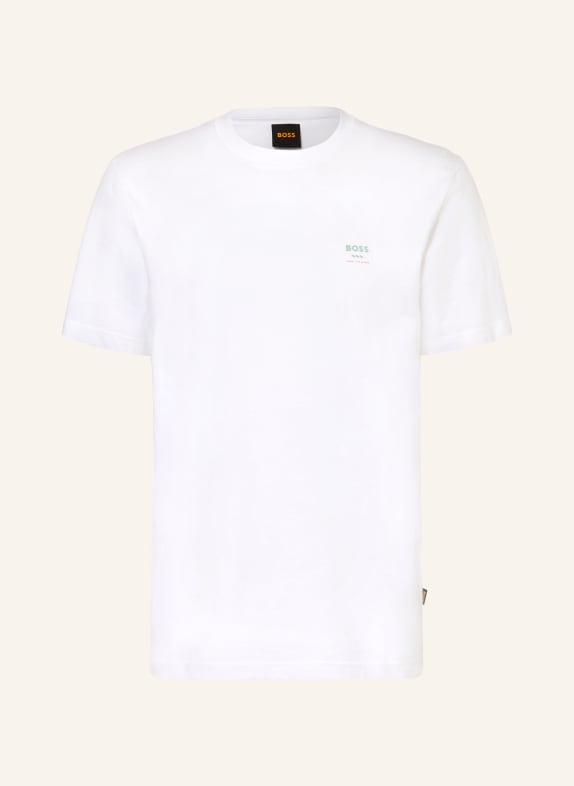 BOSS T-shirt GROOVE WIT / LICHTROOD / MINT