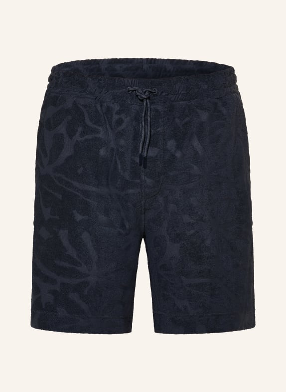 BOSS Badstofshorts DONKERBLAUW