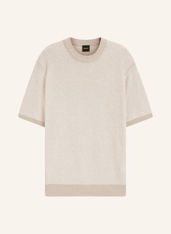 BOSS Gebreid shirt KANTONIO GRIJS